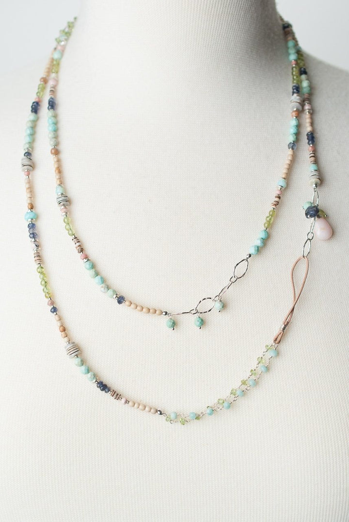 Fresh Air 50-52" Long Gemstone CollageLayer Necklace