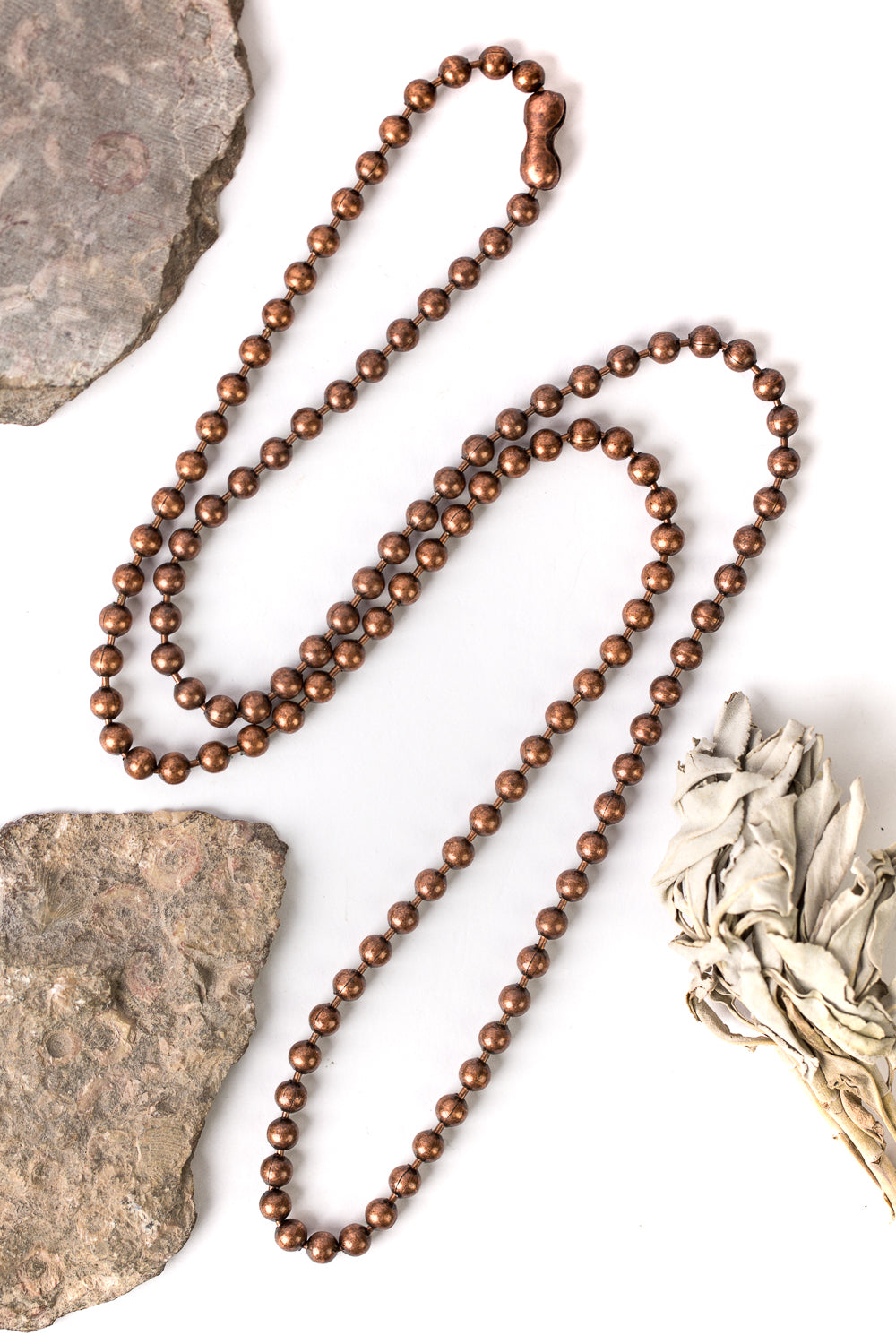 Knowledge 40" Copper Simple Layer Necklace (limited)